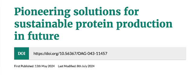 Pioneering Solutions for Sustainable Protein Production in the Future